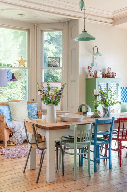 Comedores con sillas diferentes | muebles | Cottage dining rooms ... Comedores con sillas diferentes | muebles | Cottage dining rooms ...