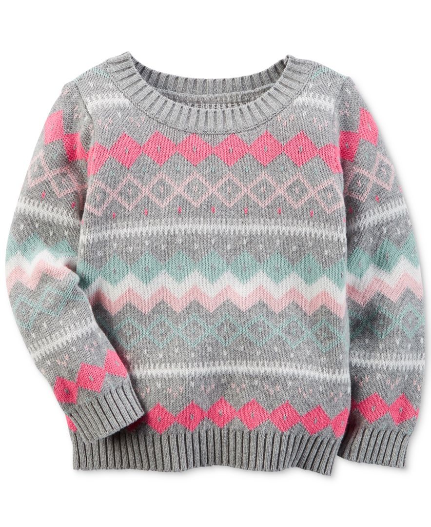 Carter\u0027s Fair Isle Sweater, Little Girls (2,6X)