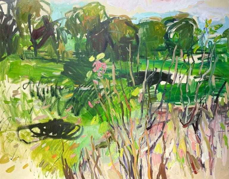 Original Art Oil Painting, measuring: 150W x 120H x 3D cm, by: Lilia Orlova-holmes (United Kingdom). Styles: Modern, Abstract, Expressionism, Impressionism. Subject: Landscape. Keywords: Modern Impressionism, Expressive Landscape, Green, Autumn Walk, Changing Colours, Autumn Landscape. This Oil Painting is one of a kind and once sold will no longer be available to purchase. Buy art at Saatchi Art. Modern Oil Painting, Abstract Landscape Painting, Abstract Oil, Oil Painting On Canvas, Original Oil Painting, Landscape Paintings, Canvas Art, Landscapes, Original Art