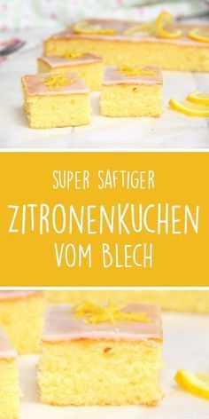 Zitronenkuchen vom Blech