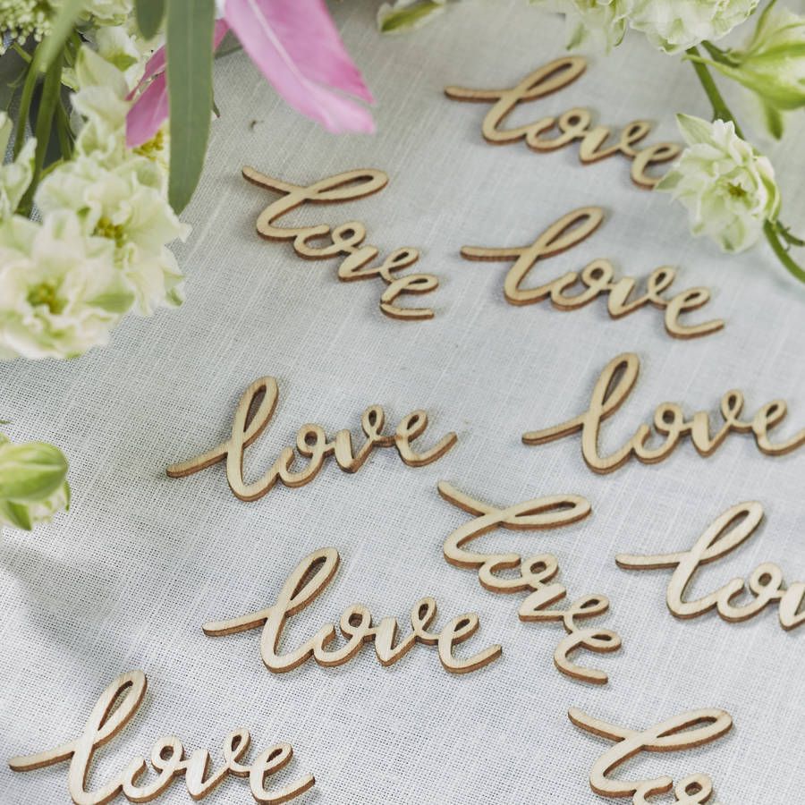 GOLD /'LOVE/' TABLE CONFETTI Foiled Scatter//Sprinkles Wedding Table Decoration