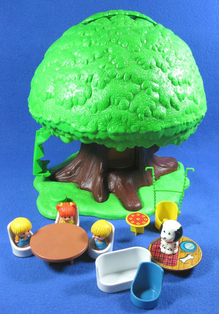 Kenner Vintage Tree Tots Family Treehouse Little People + Accessories 1975 #KennerGeneralMills