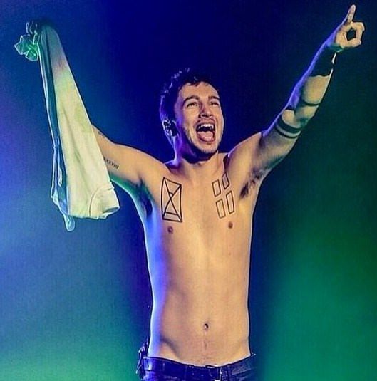 Tyler Joseph Columbus Tattoos 5 by Dominic Twenty one pilots, One