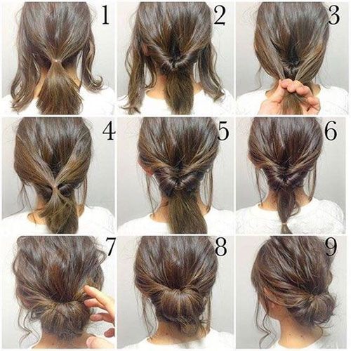 Short Hair Updos How To Style Bobs Lobs Tutorials