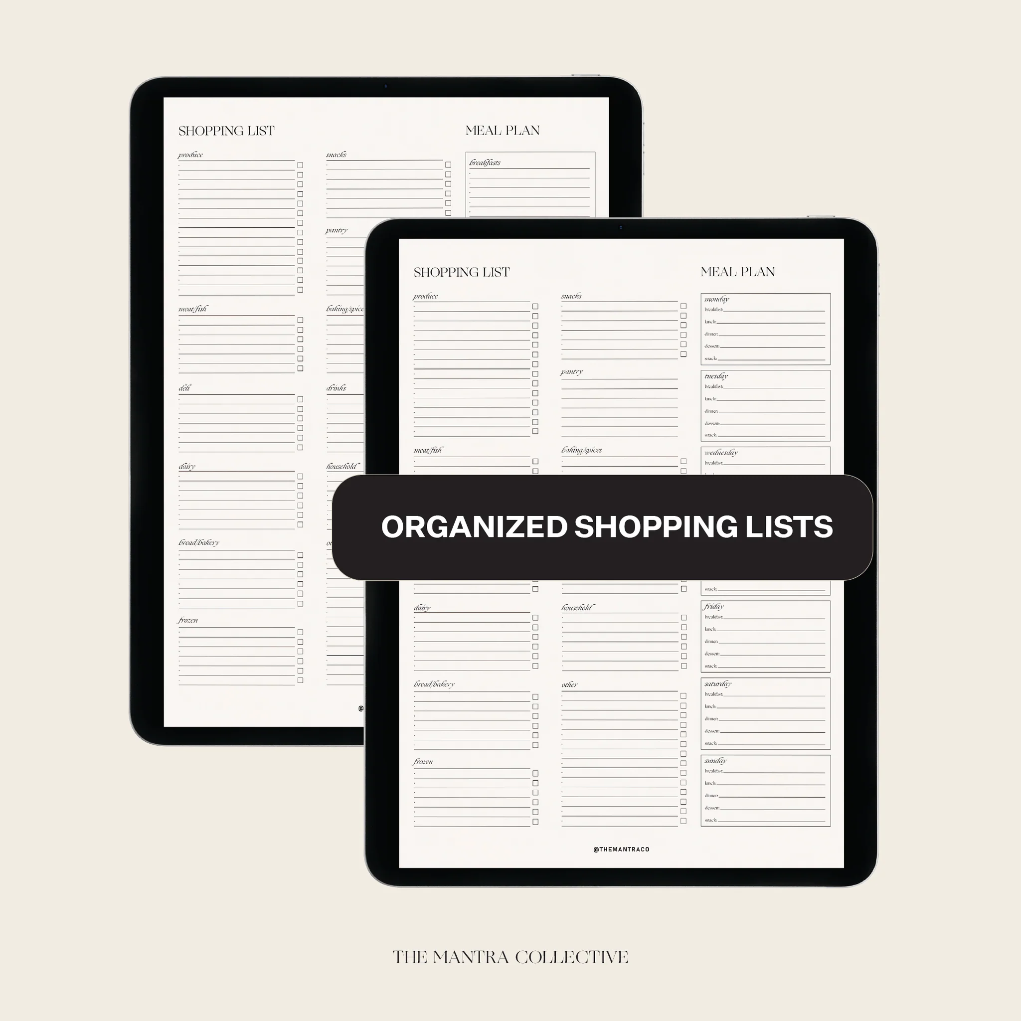 Grocery List Meal Planner Digital Template THE MANTRA CO Weekly grocery-list-meal-planner-digital-template-the-mantra-co-weekly