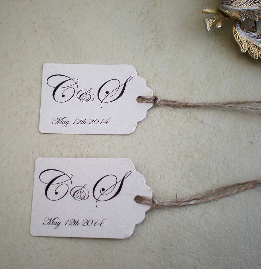 personalized wedding favors tags