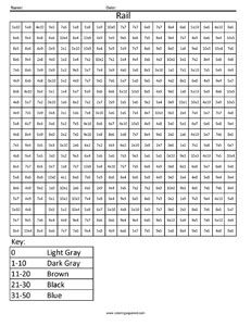 MMC9 Minecraft Rail Multiplication And Division Coloring Pages