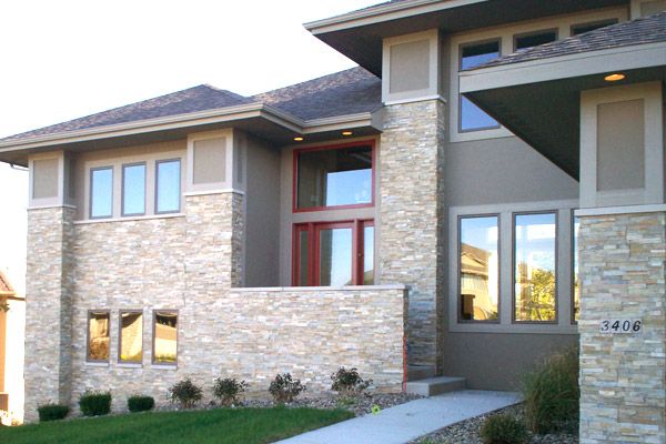 Modern Exterior Charm Stone Veneer Home Design Pinterest Modern Exterior Charm Stone Veneer