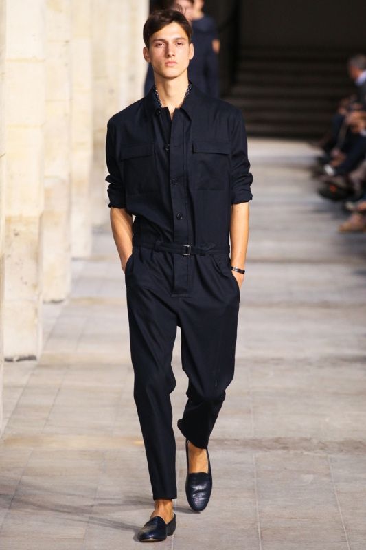 Hermès Combinaison SS14 | Jumpsuit men, Mens street style, Overalls men