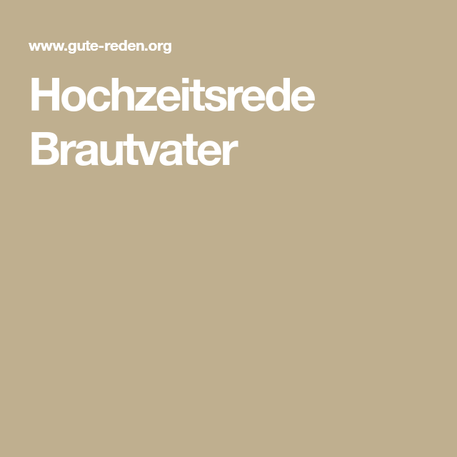 Hochzeitsrede kennenlernen