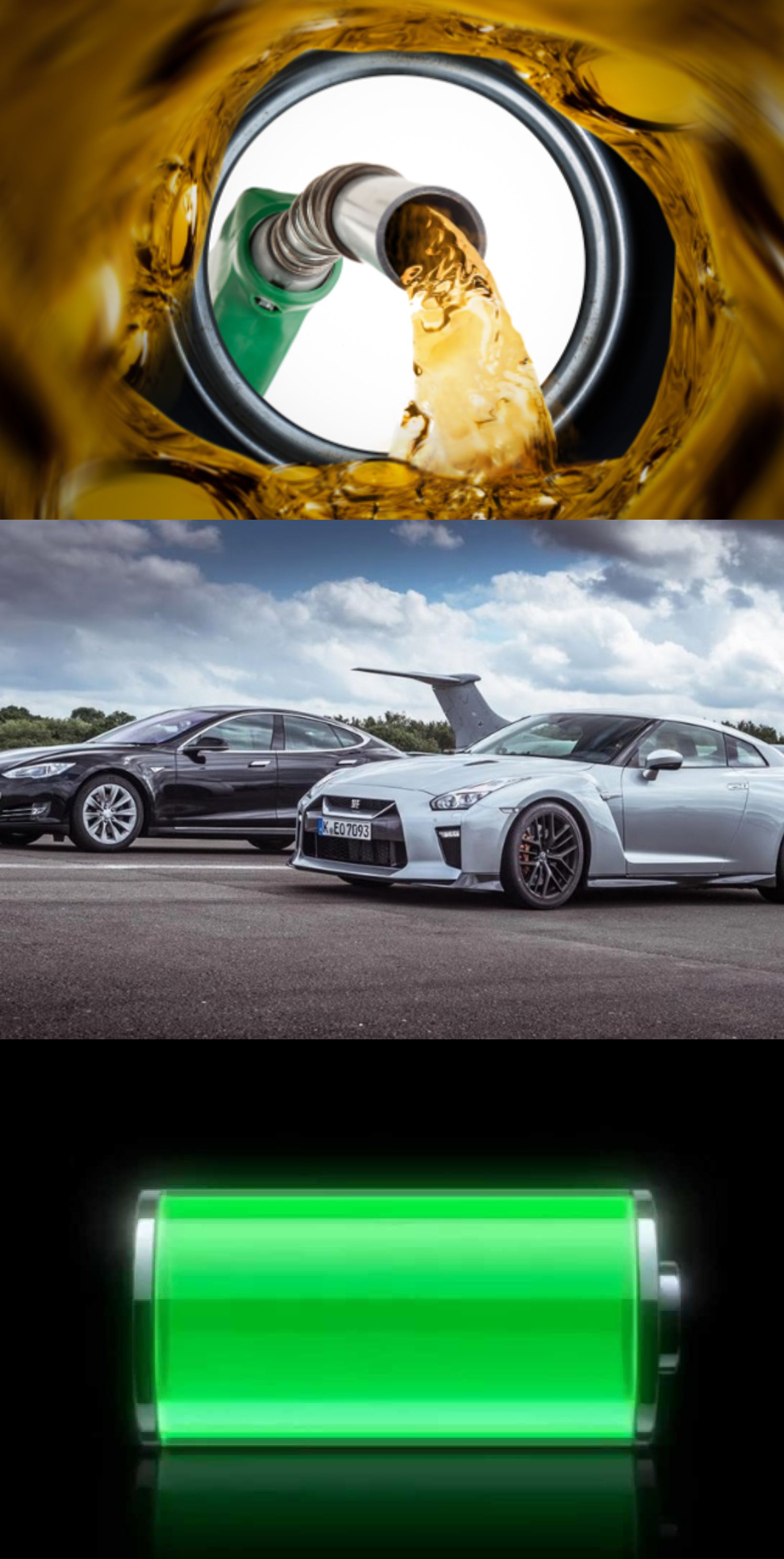 Battery Vs Fuel Electric Car Fossil Which Is Better Tesla Vs Nissan Gtr The Ev And Ic Cars Are Totally Diffe Literally Two Worlds Starting From Refueling Driving Experience