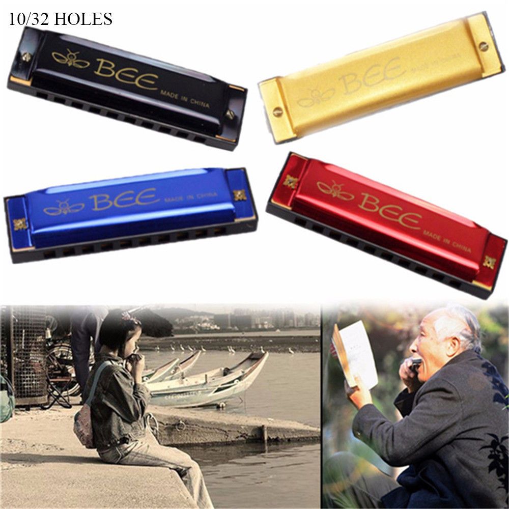 Gift Music Learning Metal Mouth Organ Bee Harmonica Woodwind Musical Instrument