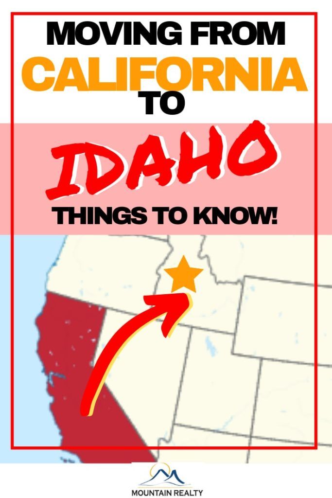Moving to Boise, Idaho from California 7 Critical Items