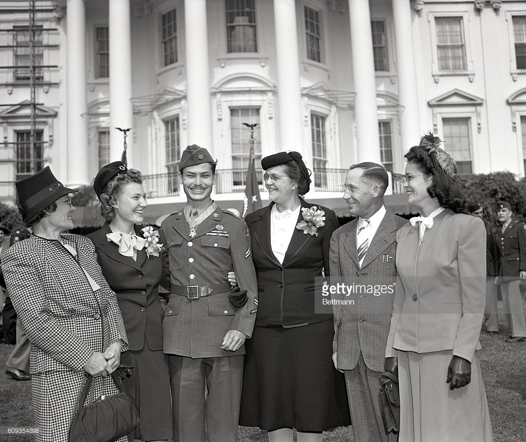 Corporal Desmond T. Doss, Lynchburg, VA, a conscientious objector, with