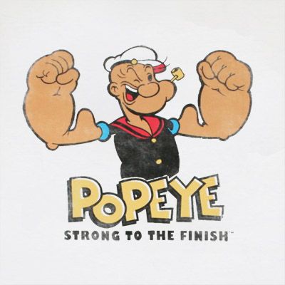 POPEYE the Sailor man 8 x 10 MAT PRINT~Strong to the Finish~SUPERHUMAN STRENGHT