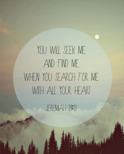 You Are Seeking Me!