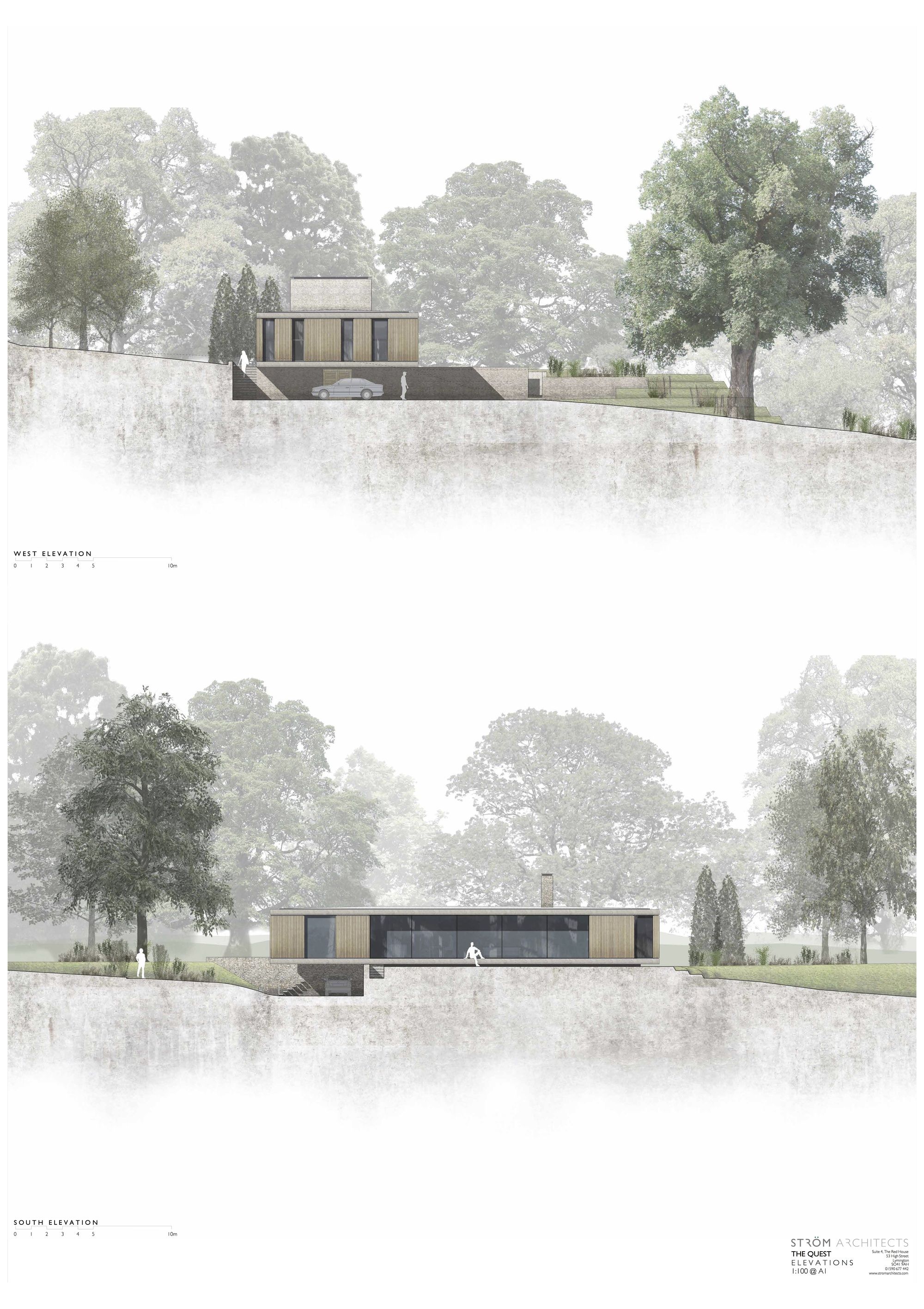 Image 17 Of 17 From Gallery Of The Quest X2f Strom Architects Elevations Layout Architecture Architecture Portfolio Design Landscape Architecture Design