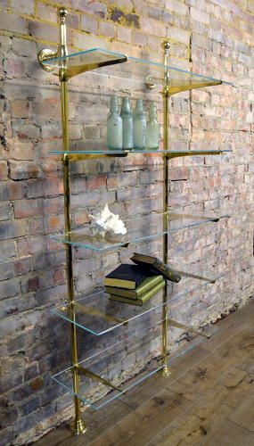 Bespoke Brass Bistro Shelving Brackets Bistro Shelving Glass Shelving Unit Shelving