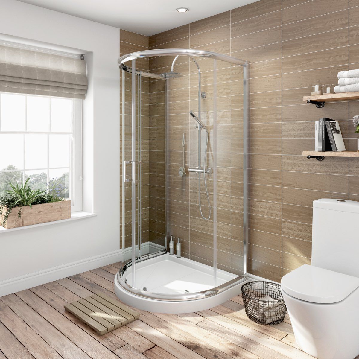 Orchard 6mm Sliding D Shaped Shower Enclosure 1030 X 900 In Orchard 6mm Sliding D Shaped Shower Enclosure 1030 X 900 In