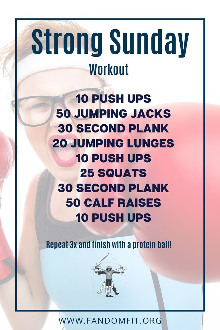 Try out this "Strong Sunday" fitness routine to get your body in shape. FandomFit | Fitness + Fandom...