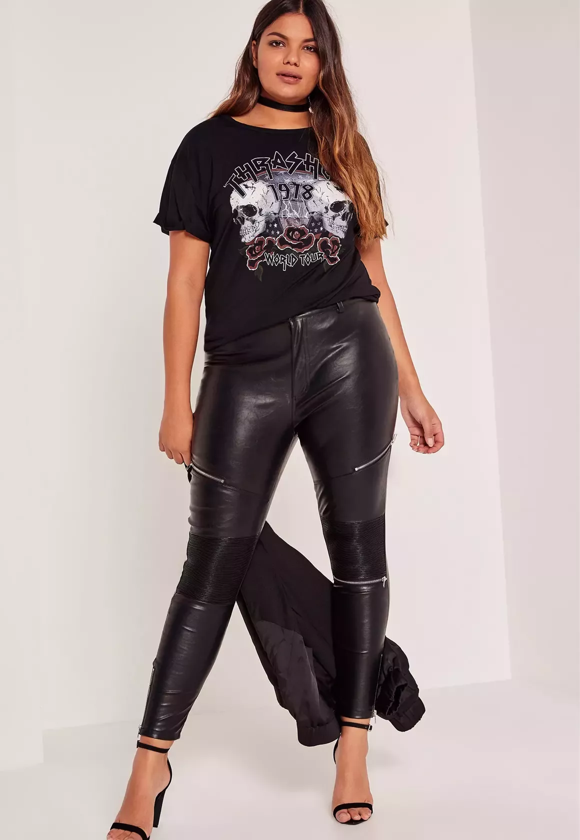 High Waisted Black Leather Pants High Waisted Black Leather Pants