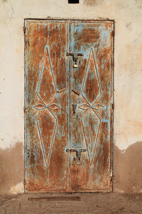 Free image on Pixabay – Steel, Door, Rusty, Closed, Metal
