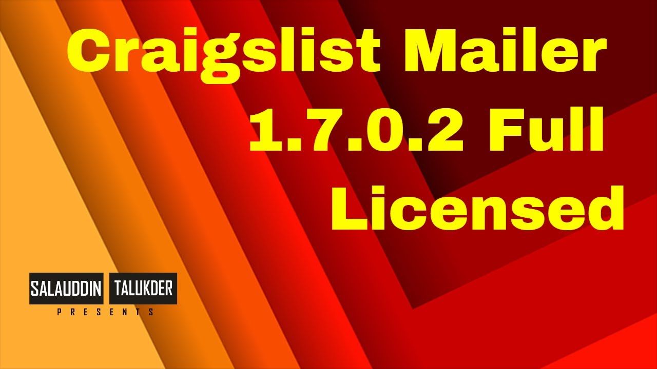 Craigslist Mailer 1 7 0 2 Full Licensed Mailer Craigslist Youtube