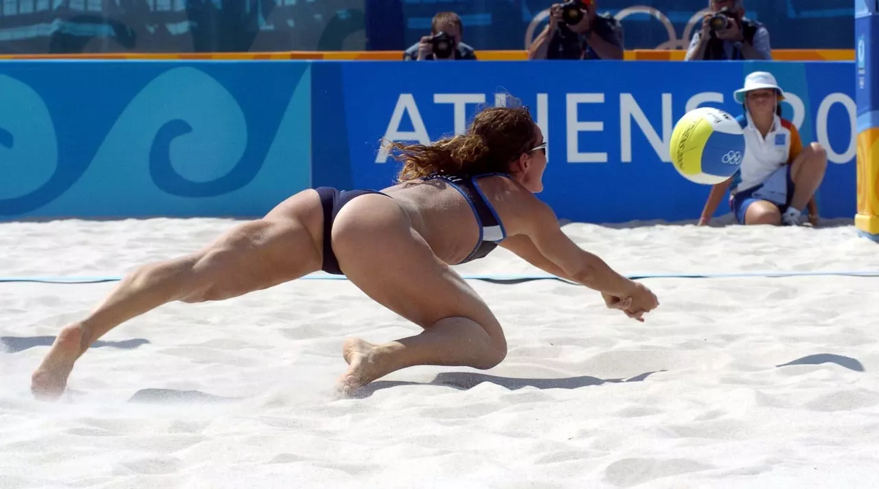 Diving beach volleyball legs Diving beach volleyball legs