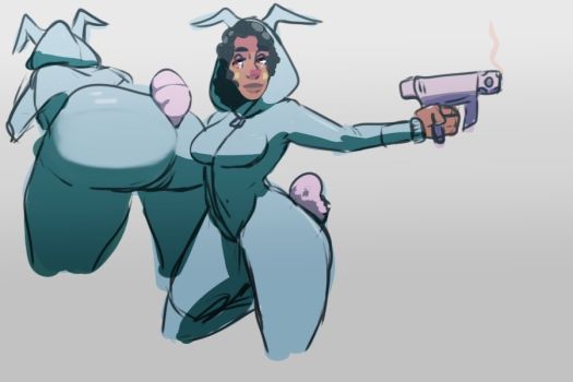 Fortnite Bunny Brawler Sketch By Lawofthe3rd Ravens Pinterest