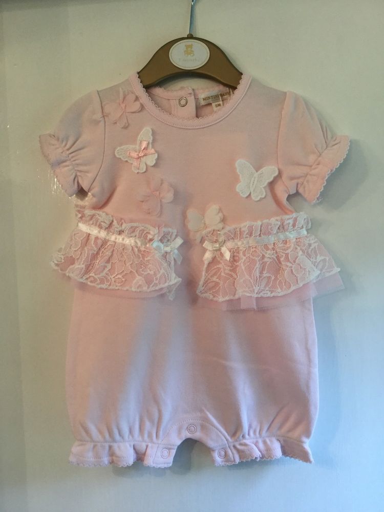 Angel Baby Girls Spanish Knitted Dress Pink Bnwt 3-6 Months