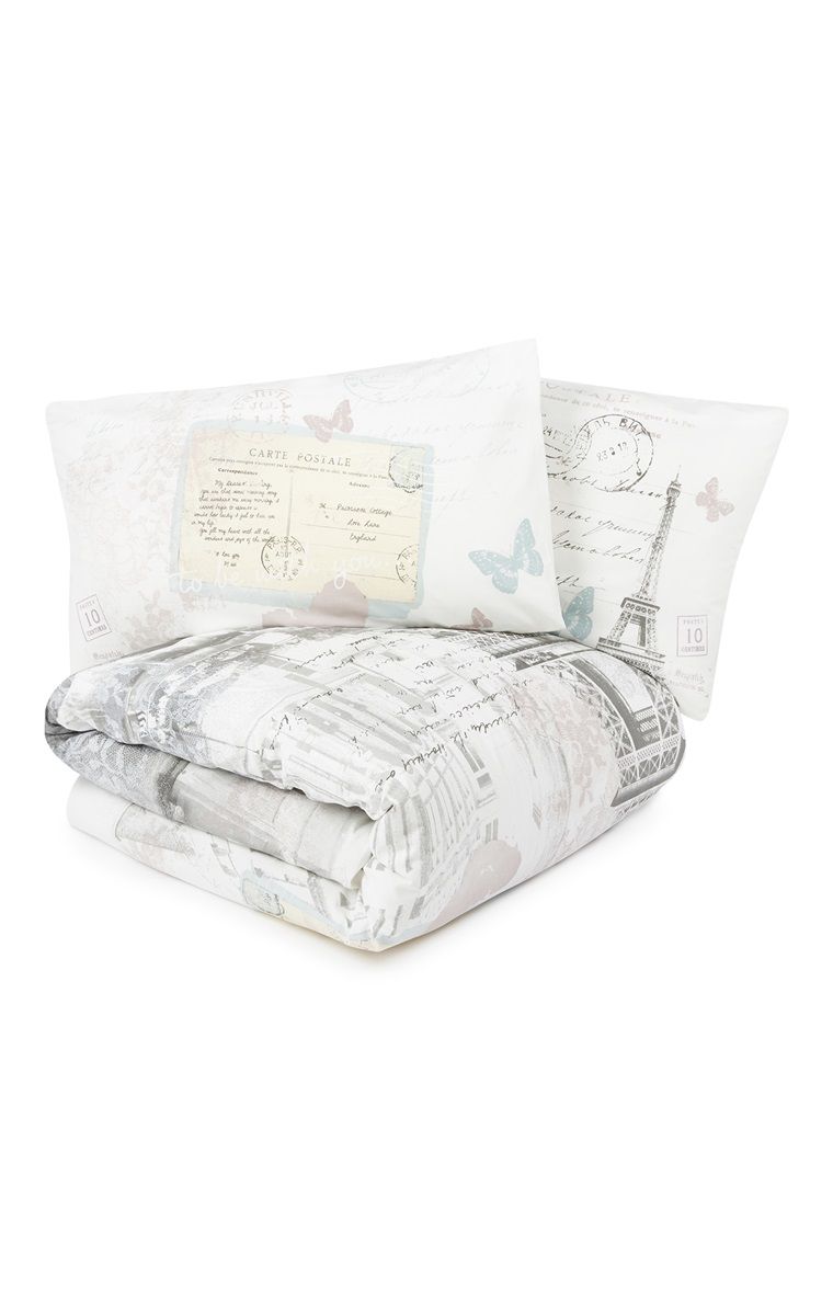 Primark Paris Double Duvet Set Double Duvet Set Duvet Sets