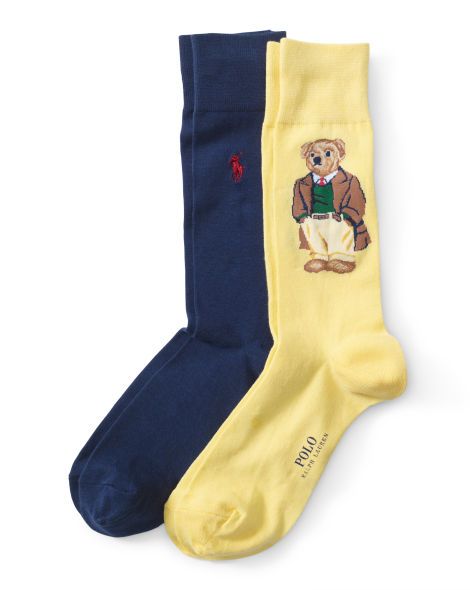 ralph lauren teddy bear socks