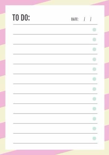 simple daily planner template