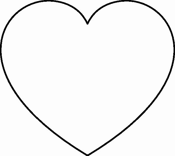 heart print out coloring pages in 2020 heart template heart coloring