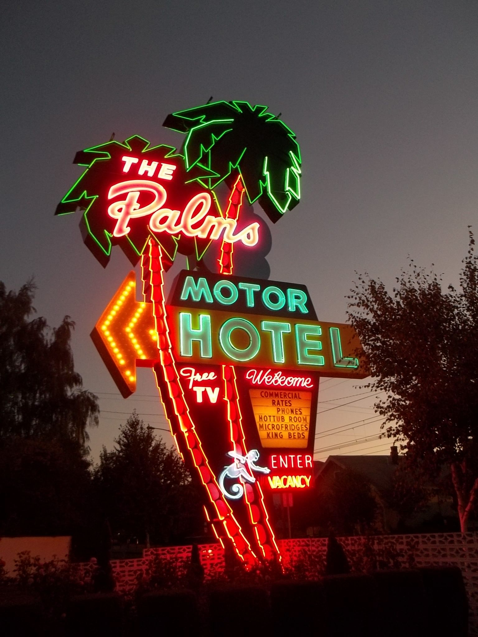 The Palms at Night Vintage neon signs, Repair and maintenance The Palms at Night Vintage neon signs, Repair and maintenance
