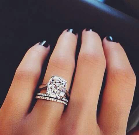 Pin By Victoria P On Engagement Wedding Rings Pinterest Wedding Double Band Ringskinny