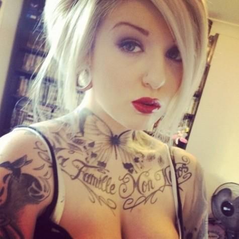 Chest Tattoos Tumblr Chest Tattoos For Women Chest Neck Tattoo Neck Tattoos Women
