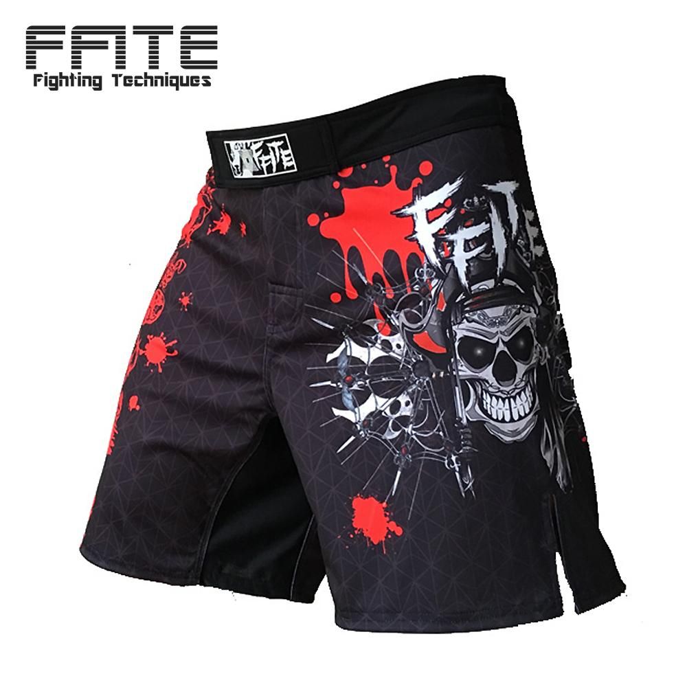 New MMA Shorts Muay Thai Golden Boxing Short Pants Fighting Sport Kick Men Fight