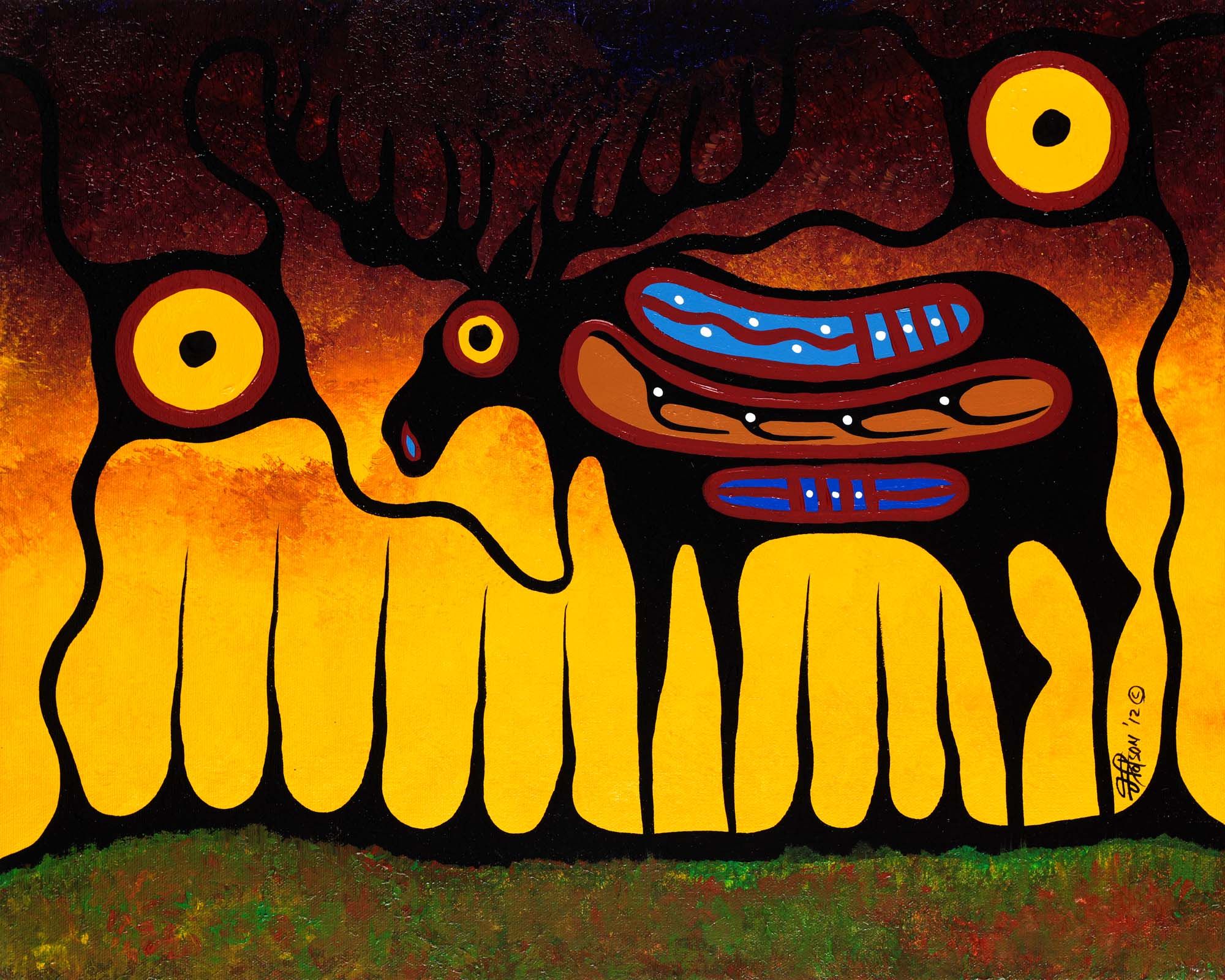 First Nation Art Print Indigenous Art Sacred Journey by Frank Polson