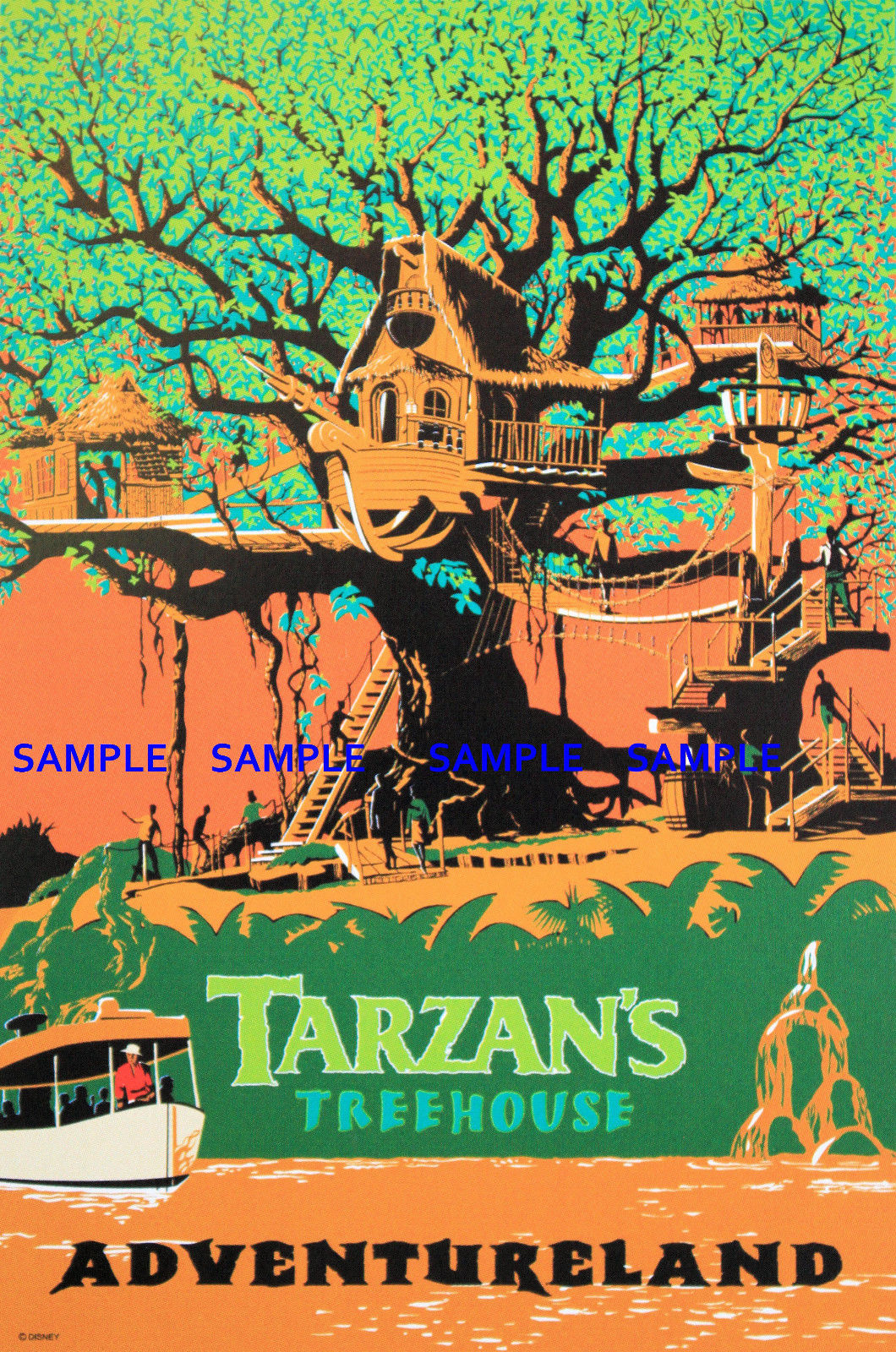 8.5/" x 11/" Poster -Free Poster for 2or More Vintage Disney Adventure Isle