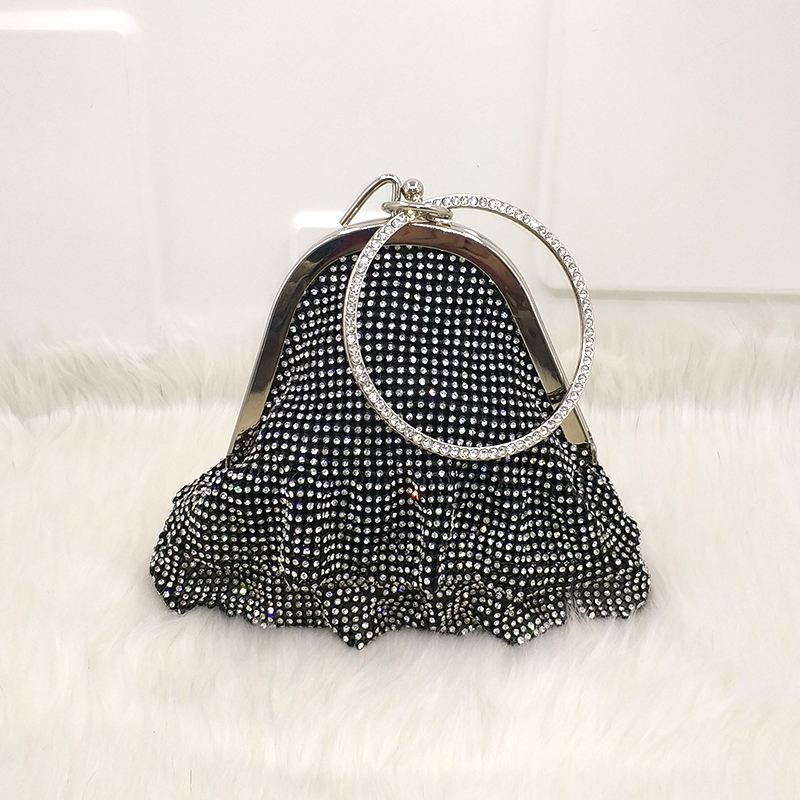 Frilly pouch bag