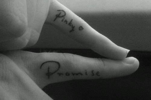 Ashton Voelker I Wish I Had A Cute Relationship Like This♥ Promise Tattoo Pinky Promise