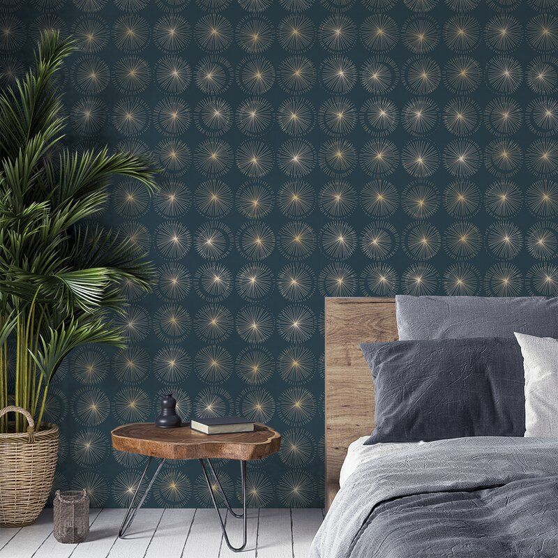 Novogratz Constellations 16 5 L X 20 5 W Smooth Peel And Stick Wallpaper Roll Reviews Perigold Removable Wallpaper Wallpaper Trends Living Room Wall