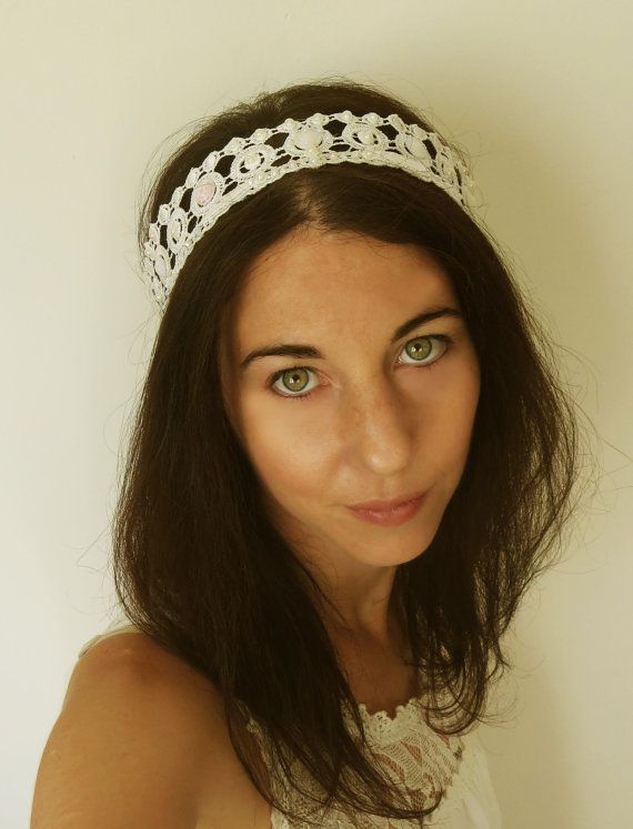 Vintage Boho Bohemian Style White Venise Lace Hair By Nanasbells