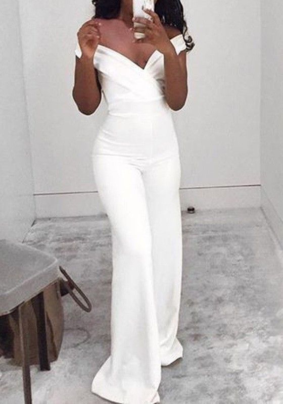 white jumpsuit for rehearsal dinner