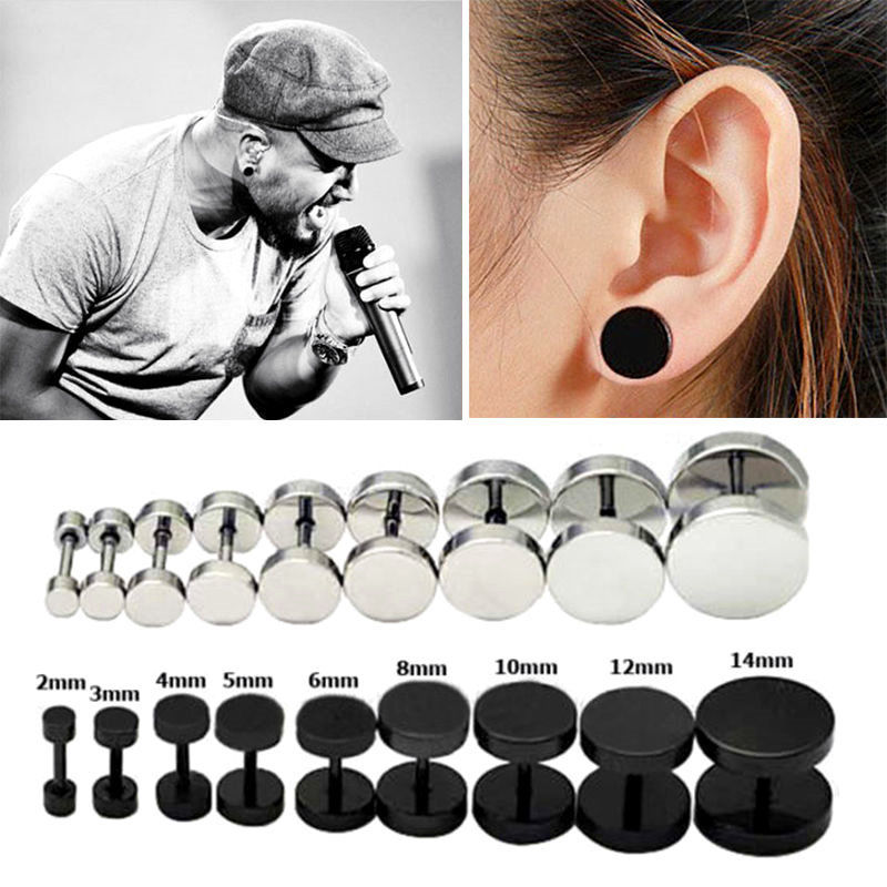 1 Pair Magnet Fake Cheater Illusion Ear Plug Tunnel Stretcher 1 Pair Magnet Fake Cheater Illusion Ear Plug Tunnel Stretcher Earring Stud