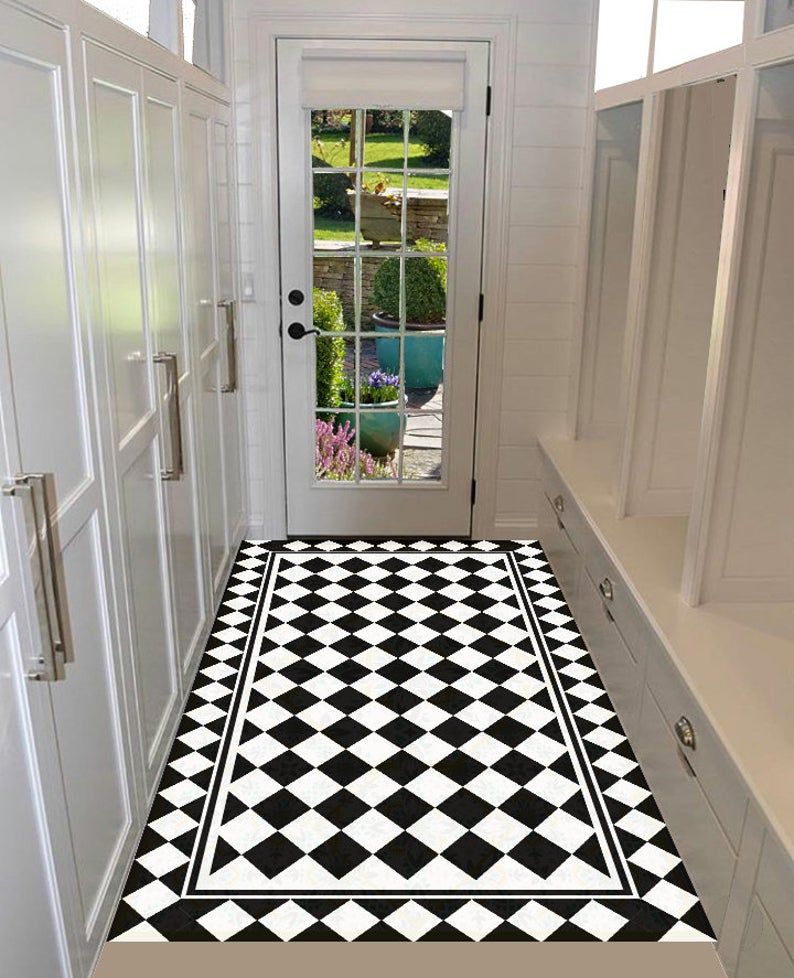 Vinyl Mat Rug Floor Geometric Pattern Art In 2020 Flooring - Rug Pad For Vinyl Floors Vinyl Mat Rug Floor Geometric Pattern Art In 2020 Flooring - Rug Pad For Vinyl Floors