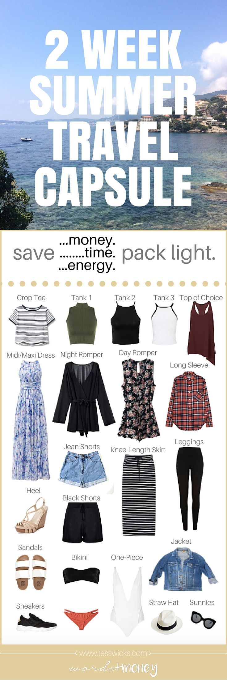 2 Week Summer Travel Capsule Wardrobe Travel Capsule Travel Outfit 2-week-summer-travel-capsule-wardrobe-travel-capsule-travel-outfit