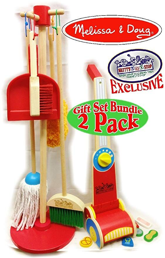 Melissa And Doug Cleaning Set Melissa & Doug Wooden Let's Play House! Dust, Sweep, Mop & Vacuum Up