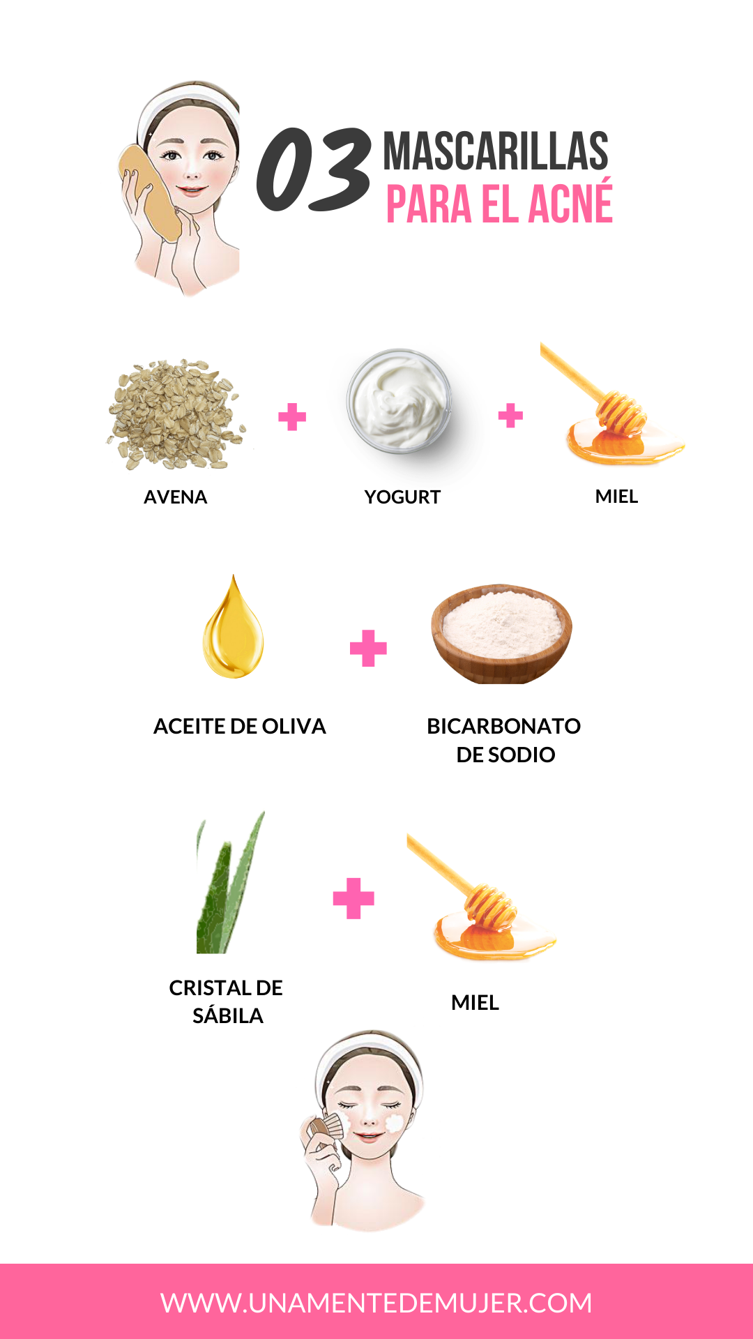 Uno de los grandes problemas que afecta a chicos, a adultos y que definitivamente a todos nos preocupa es el acné, decenas de granos infectados que dejan marca y deforman los contornos de la piel. Pero eso puede quedar en el pasado con nuestro top de remedios caseros para el acné. Acne Prone Skin Care, Oily Skin Acne, Moisturizer For Oily Skin, Face Skin Care, Face Care Tips, Beauty Tips For Face, Health And Beauty Tips, Skin Care Tips, Facial Tips